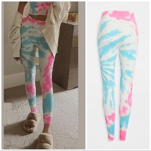 Spiritual Gangster x Grateful Dead NWOT Tie Dye Ribbed Leggings Sugar, M…